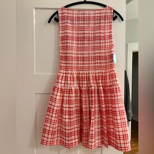 Hill House Cosima Cherry Watercolor Gingham Dress